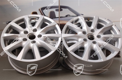 18-inch Cayenne wheel set, 8 J x 18 ET 53