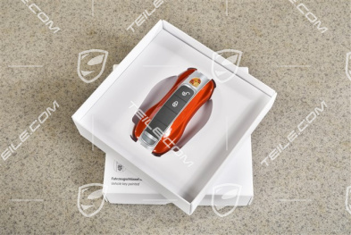 Vehicle key side faces / Key cap, Painted / lacquered, set Papaya
