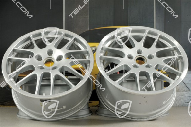 20-inch RS Spyder wheel rim set, 9,5J x 20 ET65 + 10,5J x 20 ET65, silver, for winter tires