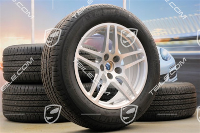 18" "Macan S" Ganzjahresräder Satz, Felgen 8J x 18 ET21 + 9J x 18 ET21, Reifen 235/60 ZR 18 + 255/55 ZR 18, mit RDK-Sensoren