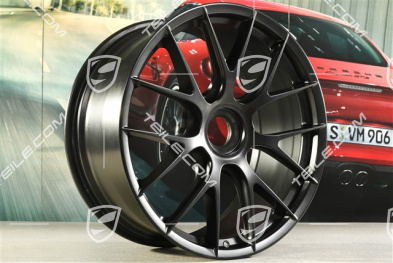 20"+21" GT2RS/GT3RS Magnesium wheel rim set, wheel rims 9,5 J x 20 ET50 + 12,5 J x 21 ET48, black satin mat