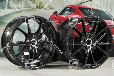 20-inch Carrera S (IV) wheel rim set, rims 8,5 J x 20 ET49 + 11,5 J x 20 ET76, in black (high gloss)