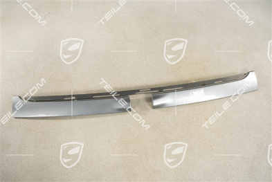 Zierleiste Heckklappe, komplett, Aluminium Paket, Rückfahrkamera
