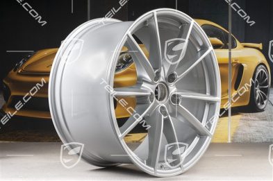 20+21-inch wheel rim set Carrera S, rims: front 8,5J x 20 ET53 + rear 11,5J x 21 ET67, Brilliant Chrome finish