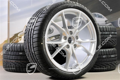 20" Winterräder Satz Carrera S (IV), Felgen 8,5J x 20 ET49 + 11J x 20 ET56 + Pirelli Sottozero II Winterreifen 245/35 R20 + 295/30 R20