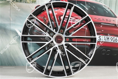 20" komplet felg Turbo IV, 11,5J x 20 ET56 + 9J x 20 ET51, czarny wysoki połysk