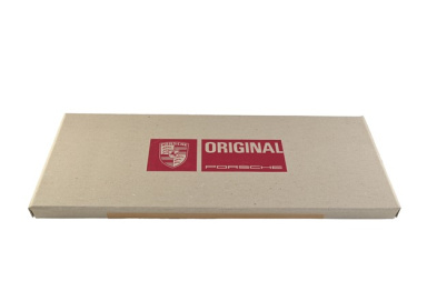 Emailleschild "Porsche Original Ersatzteile", 63,5 x 19,5 x 1 cm