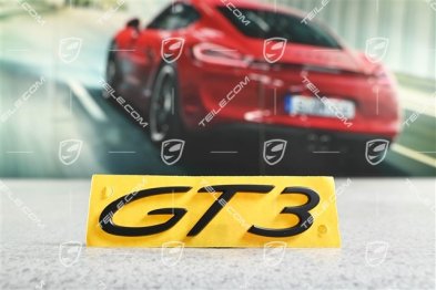 Emblemat / napis "GT3" czarny