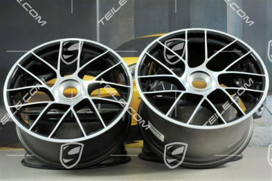 20" Komplet felg Turbo Sport III, centralne mocowanie, 9J x 20 ET51 + 11,5J x 20 ET56, czarne