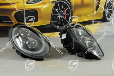 Reflektory LED, PDLS-Plus, czarne, zestaw L+R