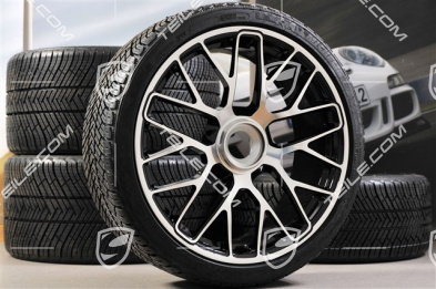 20" Turbo S Koła zimowe komplet do Turbo S, centralnie mocowane, felgi 8,5J x 20 ET51 + 11J x 20 ET59 + opony zimowe Michelin Pilot Alpin PA4 245/35 R20+295/30 R20, czujniki ciśnienia