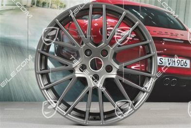 21-inch wheel rim, Cayenne RS Spyder, 9,5J x 21 ET46, Platinum satin mat