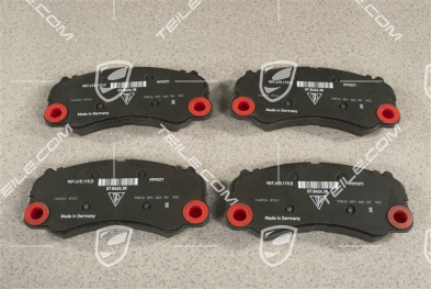 GT4, Brake pads, PCCB, front, L+R
