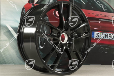 19" felga Boxster S III, 8J x 19 ET57, czarny wysoki połysk