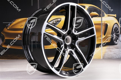 20" Felgensatz "Macan Turbo", 9J x 20 ET 26 + 10J x 20 ET19, BORBET, schwarz hochglanz