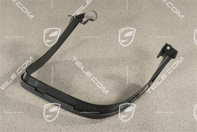 Rear bumper Exhaust system tail pipe cover trim, Black matte, R