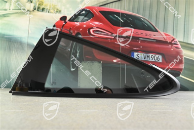 Rear window, coupé, rally black, L