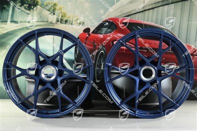 GT4 RS / Spyder RS 20" Felgen Satz, Aluminium, 8,5J x 20 ET61 + 11J x 20 ET50, indigoblau
