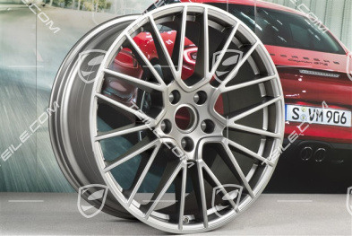 21-inch wheel rim, Cayenne RS Spyder, 9,5J x 21 ET46, Platinum satin mat