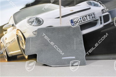 Fußmatten-Set, 4-teilig (997), für 911 Cabriolet/Targa Modelle mit BOSE Sound-System, steingrau