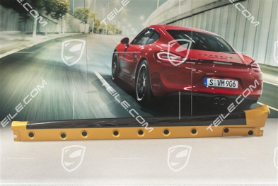 Osłona progu, Turbo S Exclusive Series, CARBON, Gold Yellow Metallic, L