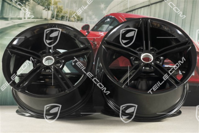 21" Felgensatz Mission E Design, 9,5J x 21 ET60 + 11,5J x 21 ET66, schwarz hochglanz
