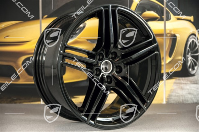 19"-inch alloy wheel Macan Design, 8J x 19 ET21 + 9J x 19 ET21, black high gloss