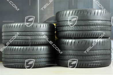 20+21" GT3 RS Sommerräder Satz, Felgen: vorne 9,5J x 20 ET50 + hinten 12,5J x 21 ET48 + Michelin Pilot Sport Cup 2 Sommerreifen: 265/35 R20 + 325/30 R21, in schwarz (seidenglanz)