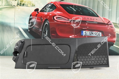 Abdeckung mit rollo für Ablagefach / Handschuhfach / Handschuhkasten, hinten, Schwarz, L