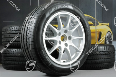 18-inch summer wheel set Panamera S, wheels 8J x 18 ET59 + 9J x 18 ET53 + tyres Pirelli P-Zero 245/50 18 + 275/45 18