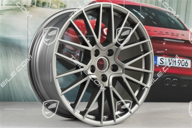 21-inch wheel rim, Cayenne RS Spyder, 9,5J x 21 ET46, Platinum satin mat