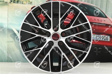 20" Macan S Felge, 10J x 20 ET49, schwarz hochglanz