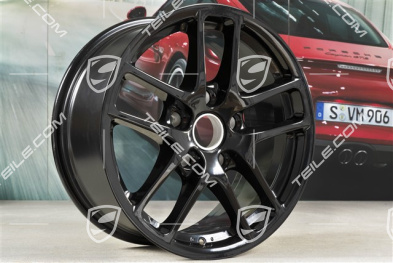17" Felga Cayman, 8J x 17 ET40, czarny wysoki połysk