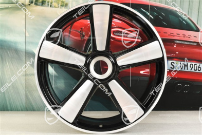 21" Sport Classic Felge, Zentralverschluss, 12J x 21 ET70, schwarz hochglanz