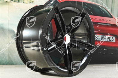 21-inch wheel rim Mission E Design, 11,5J x 21 ET66, black high gloss