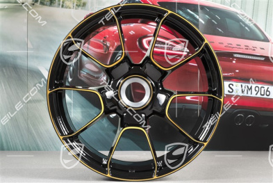 20-inch central lock wheel, 911 Turbo S Exclusive Design, 11,5J x 20 ET56, black/gold-yellow
