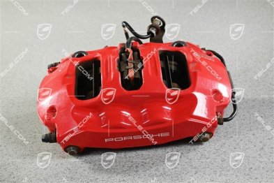 Red fixed caliper, rear axle, L