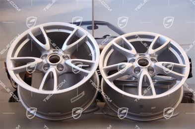 18" Komplet felg Carrera IV, 8J x 18 ET57 + 10,5J x 18 ET60, C2 / C2S