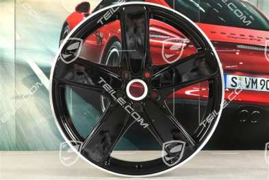 19-inch wheel rim "SportClassic", 8J x 19 ET21, black high gloss