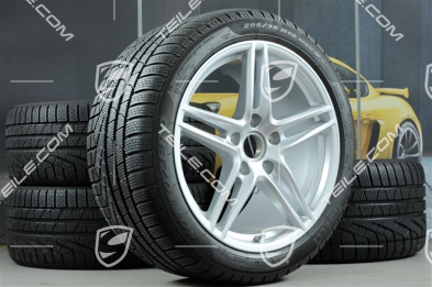 19" koła zimowe, komplet Carrera, felgi 8,5J x 19 ET50 + 11J x 19 ET56 + NOWE opony zimowe Pirelli Sottozero II 235/40 R19 + 295/35 R19, nie do samochodów z PCCB + skrętna tylna oś