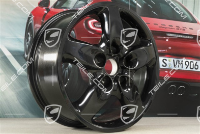 18-inch Cayenne Turbo wheel, 8J x 18 ET57, black high gloss