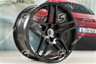 18" Felge Macan S, 8J x 18 ET21, Schwarz Hochglanz