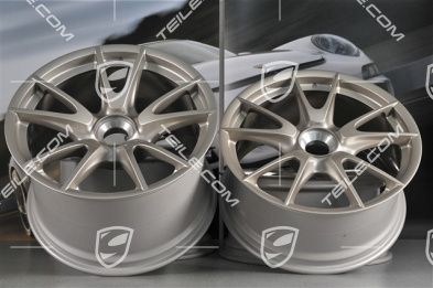 19" GT3RS II 4.0 / GT2RS Felgensatz, Weissgold-Metallic, vorne 9J x 19 ET47 + hinten 12J x 19 ET48
