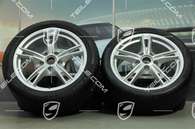 18-inch Boxster S II winter wheel set (with tyres), front wheels 8J x 18 ET57 + rear 9J x 18 ET43 + tyres 235/40 ZR18 + 255/40 ZR18