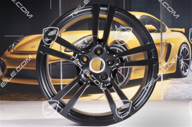 21" Felge Turbo II, 10J x 21 ET50,  in Schwarz Seidenmatt
