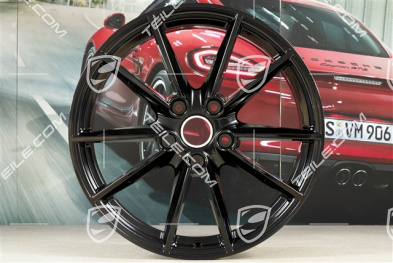 20" Felge Carrera S, 8,5J x 20 ET53, Schwarz Hochglanz