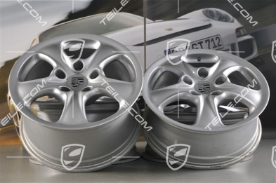 17-inch Carrera 4 wheel set, 7J x 17 ET50 + 9J x 17 ET55,