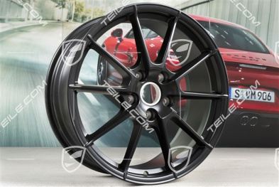 20" Felge "Spyder" / "718 Sport", 8,5J x 20 ET57, seidenglanz schwarz matt