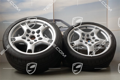 19-inch Carrera S summer wheel set, wheels  8J x 19 ET 57 + 11J x 19 ET 67 + NEW summer tyres 235/35 R19 + 295/30 R19