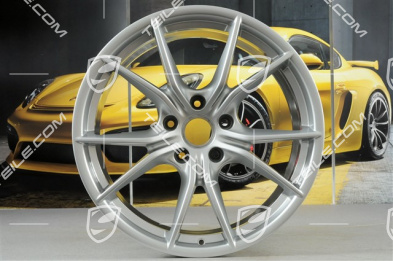 20" Komplet felg Carrera S IV, 8J x 20 ET57 + 10J x 20 ET45, brylantowy chrom
